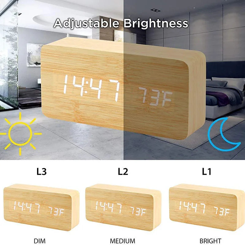 ZenWood™ Digital Clock