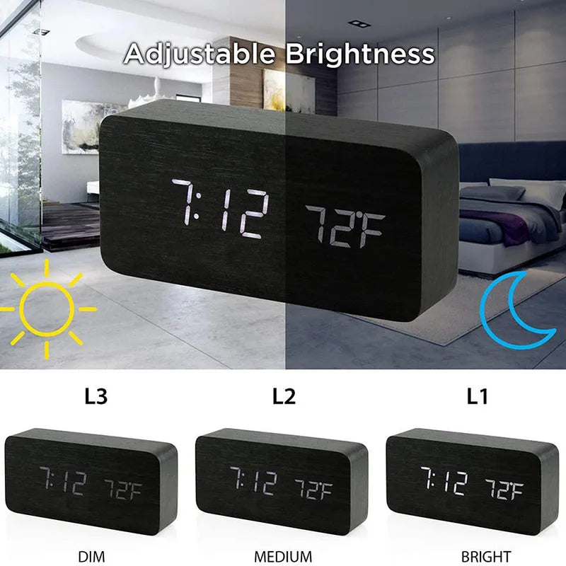 ZenWood™ Digital Clock