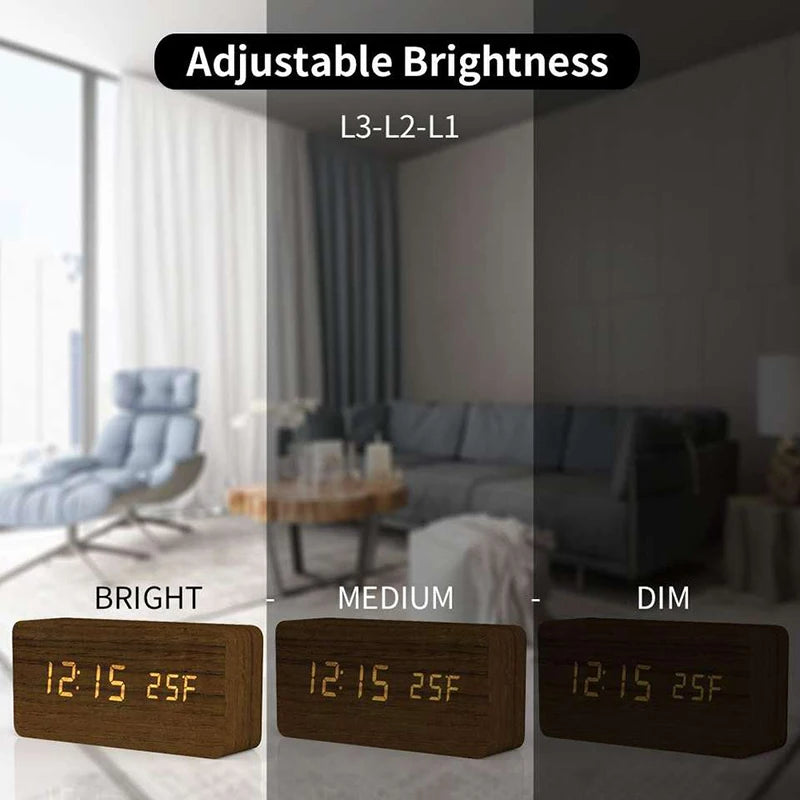 ZenWood™ Digital Clock