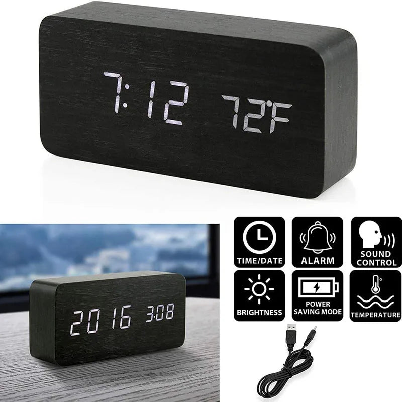 ZenWood™ Digital Clock