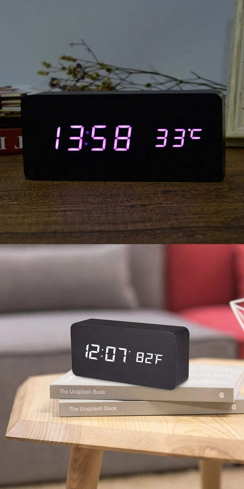ZenWood™ Digital Clock
