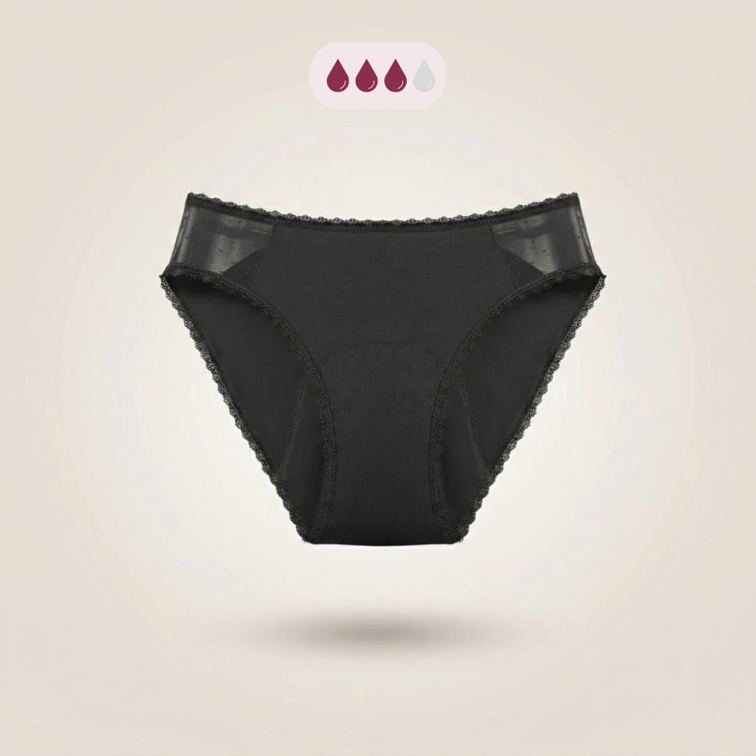 Leakproof Lace Bikini — Heavy Flow
