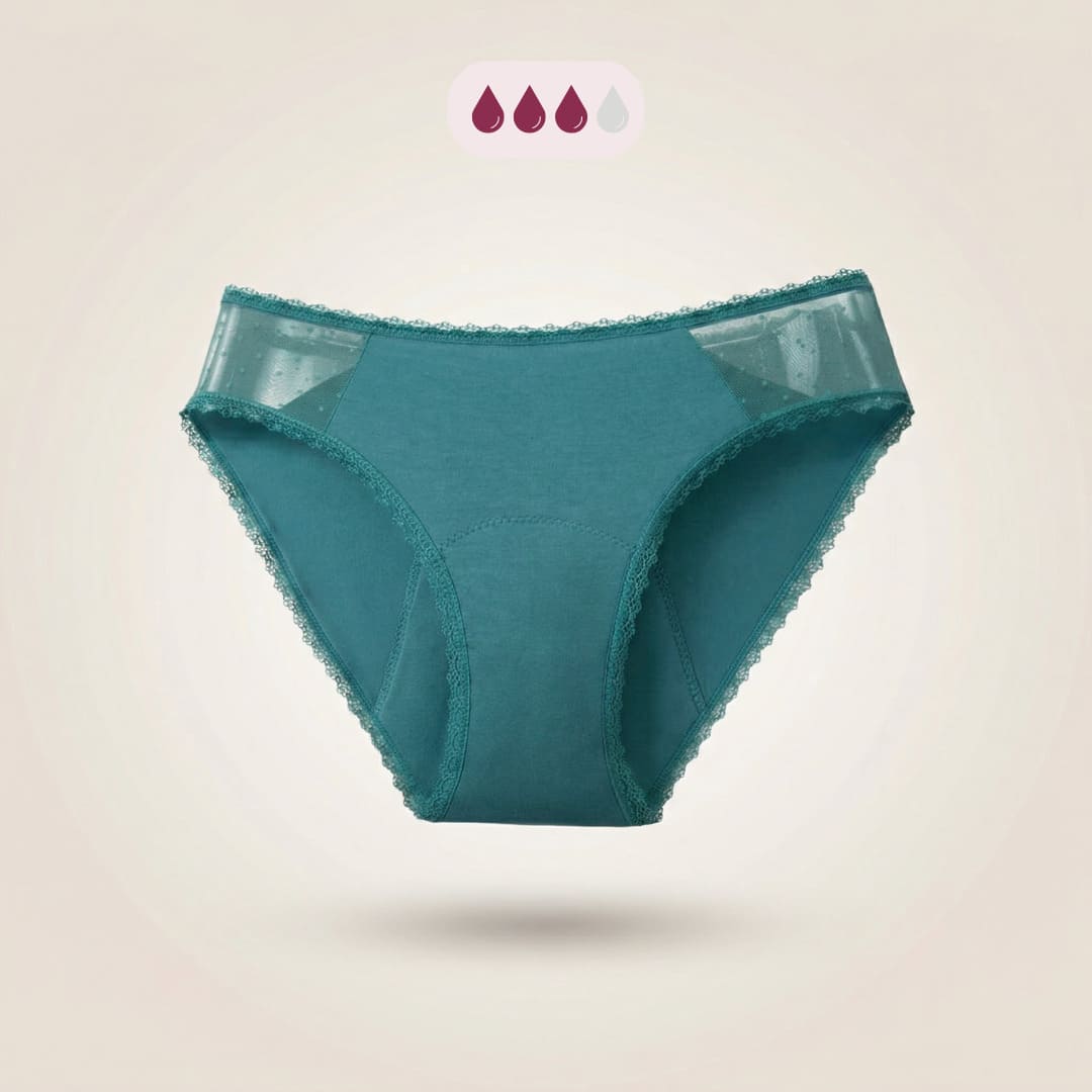 Leakproof Lace Bikini — Heavy Flow